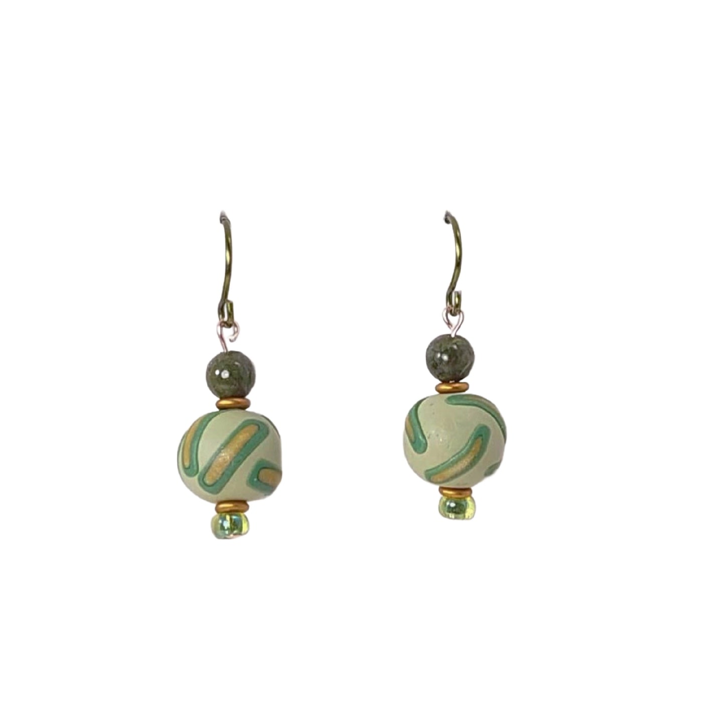 Jasper and Sage Earrings