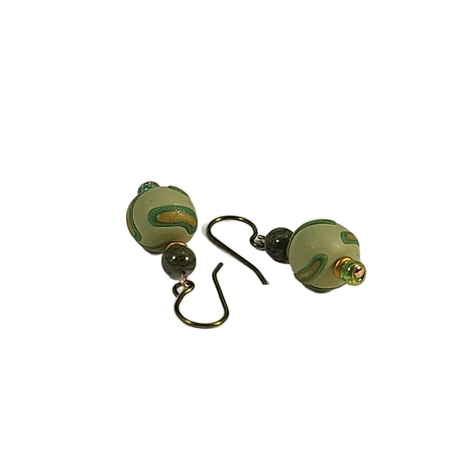 Jasper and Sage Earrings