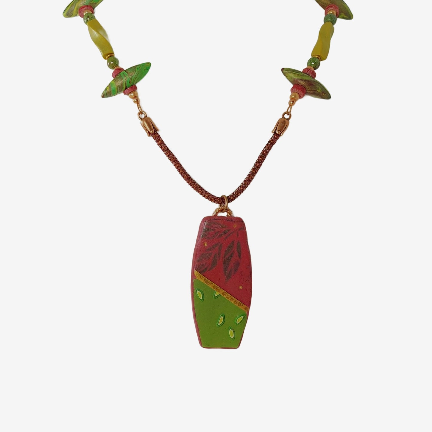 Falling Leaves Pendant Necklace