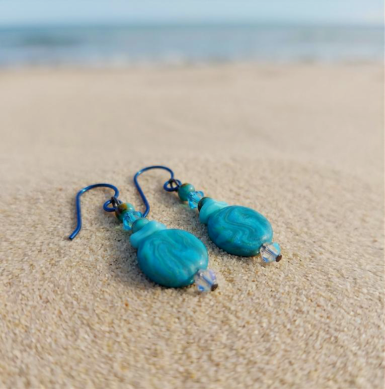 Sparkle Wave Earrings