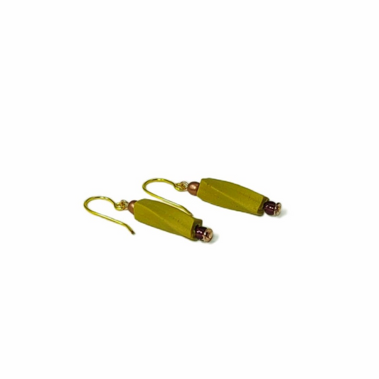 Twisted Log Earrings