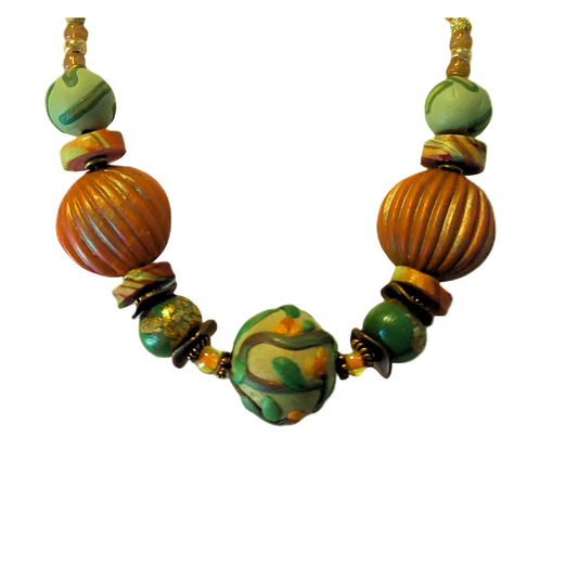 Vine and Leaves Accent Necklace